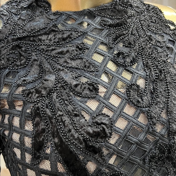 Thurley Black Mesh Lace Dress - Picture 3 of 12